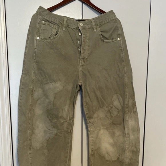 We the Free People Jeans Womens 30 Lucky You Mid Rise Barrel Distressed**READ*** - Picture 1 of 11
